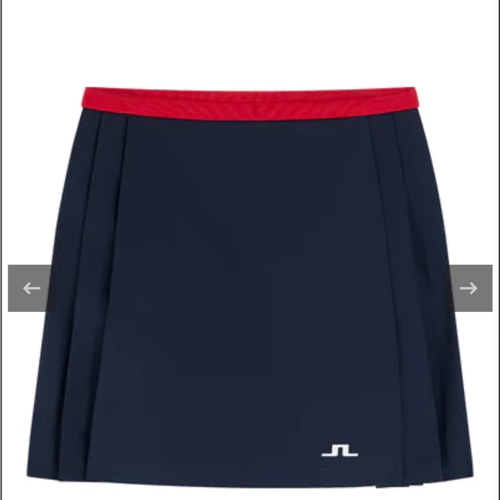 J.Lindeberg Navy and Red Skirt with shorts
